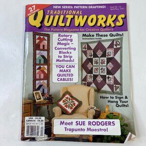 Traditional Quiltworks Magazine 27 Patterns Drafting April May 1991 Issue 13